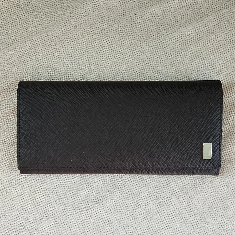 DUNHILL leather slim coat wallet unisex New condition